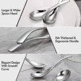 thumbnail image 4 of Paquete de 8 cucharas soperas, cucharas soperas de acero inoxidable, cucharas de mesa gruesas y pesadas (haoyi, 4 of 5