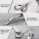 thumbnail image 4 of Paquete de 8 cucharas soperas, cucharas soperas de acero inoxidable, cucharas de mesa gruesas y pesadas (haoyi, 4 of 5