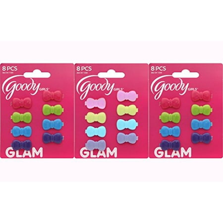 Goody S Pee Bow Hinge Barrettes 8 Pcs Pack Of 3 Goody S Pee Bow Hinge Barrettes 8 Pcs Pack Of 3
