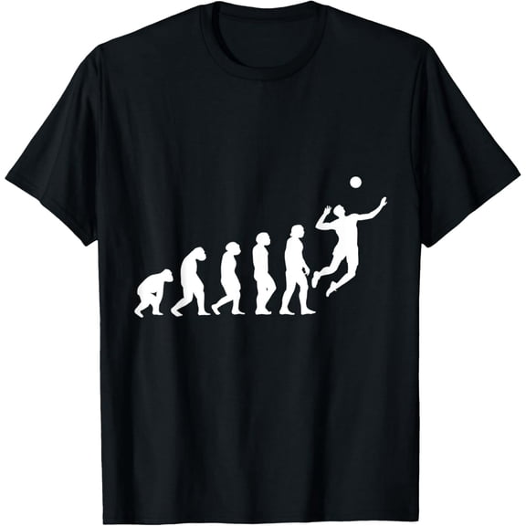 Volleyball Player Gift Athlete Evolution Volleyball T-Shirt