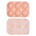 thumbnail image 2 of Large Sphere Round Silicone Ice Mold, Fun Big Ice Ball Tray for Whiskey, Brandy & Drinks, 2 of 9