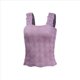 thumbnail image 1 of Tops Cortos de Tirantes Anchos con Cuello Cuadrado para Mujer, Tops Florales para Salir, Tops Cortos Ajustados con Ribete de Lechuga, Morados, Talla L, 1 of 6