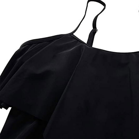 Aayomet High Waisted Bikini Bottom High Split Bikini Contrast One Gradient Women's Swimsuit Piece Set Swimwears,Black XL