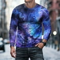 thumbnail image 2 of T Shirts for Men 3D Printed Galaxy Solar System Planets Nebula Shirt Funny Graphic Blouse Tee Tops Galaxy Solar System Planets Regular Fit, 2 of 6