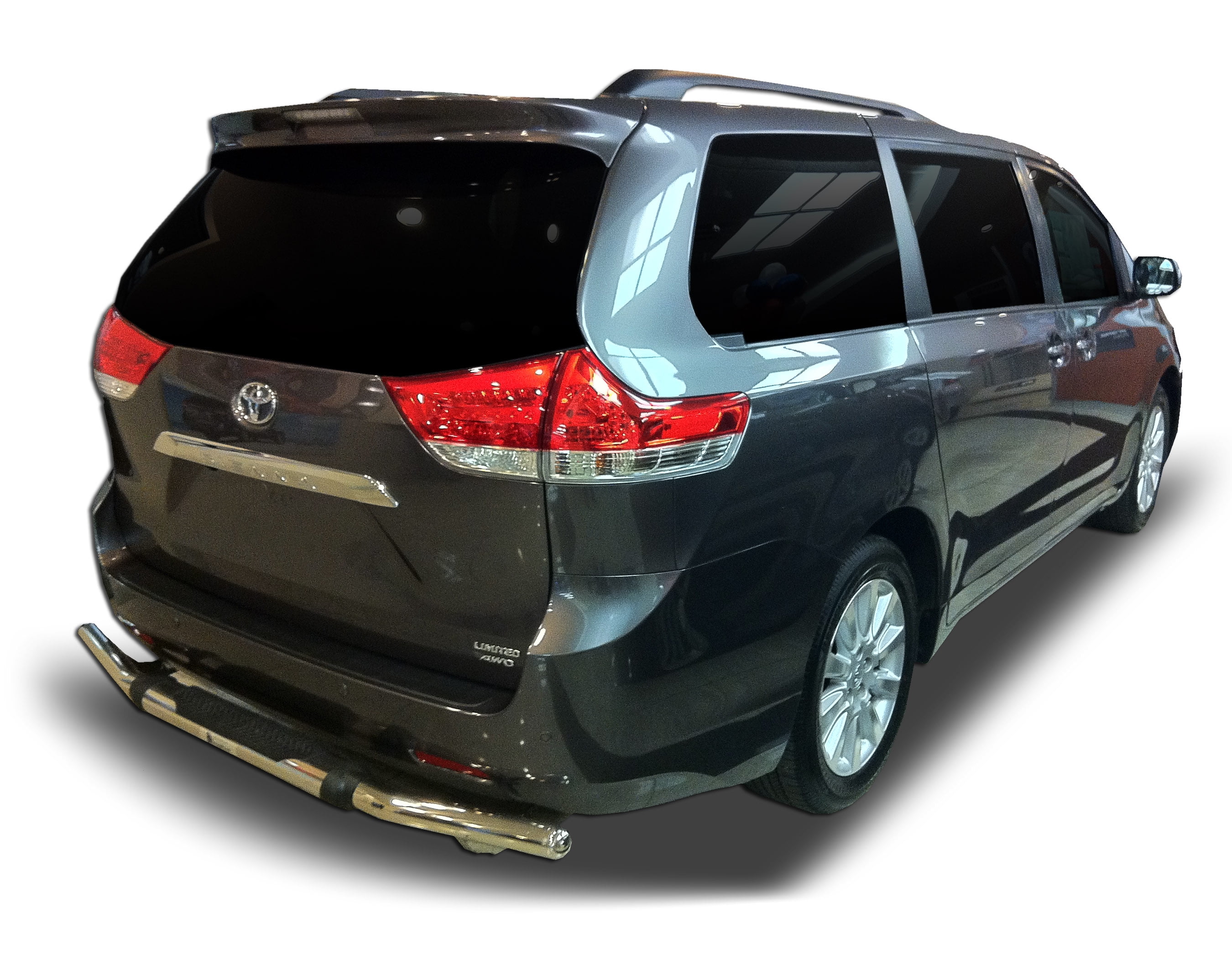 BGT FOR 2014-2017 TOYOTA HIGHLANDER REAR SINGLE TUBE PINTLE BUMPER GUARD S/S 