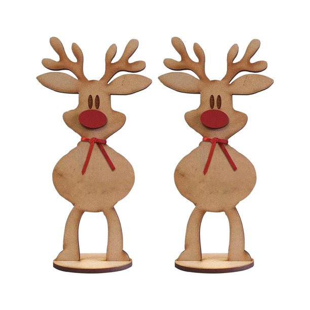 Liquidación de decoración de escritorio Huayishang, renos de pie personalizados con nombres familiares, ciervos navideños, renos, adornos de mesa de pie, decoración navideña para fiestas navideñas.