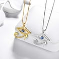 thumbnail image 3 of 925 Sterling Silver Egyptian Eye of Horus Necklace Pendant Women Amulet Jewelry Hipunk, 3 of 9