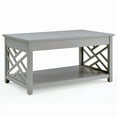 thumbnail image 6 of Alaterre Furniture Coventry 36 in. Entryway/Console/Sofa Table 3-Piece Set with Coffee Table, End Table & Tray Shelf, Gray, 6 of 16