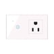 thumbnail image 3 of Naiovety Enchufe de pared inteligente enchufe de EE. UU. WiFi temporizador inalámbrico Control remoto interruptor de pantalla táctil toma de corriente Electrodomésticos blanco Enchufe de EE. UU. Naiovety HA005243-01, 3 of 6