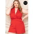 thumbnail image 4 of Collared Neck Plus Size Romper 3XL, 4 of 9