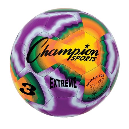 Champion Sports Extreme Tie Dye Size 3 Composite Soccer Ball