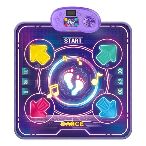 Hearth & Gear Interactive Dance Mat For Kids Educational Musical Activity Playmat With Light Up Games And Learning Modes Christmas Board Games for Toddlers Kid Makeup for Girls Cat Game for Toddlers
