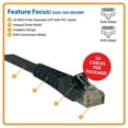 thumbnail image 2 of Cat6 Gigabit Snagless Molded Patch Cable (RJ45 M/M), Black, 5 ft., 50-Piece Bulk Pack, 2 of 2