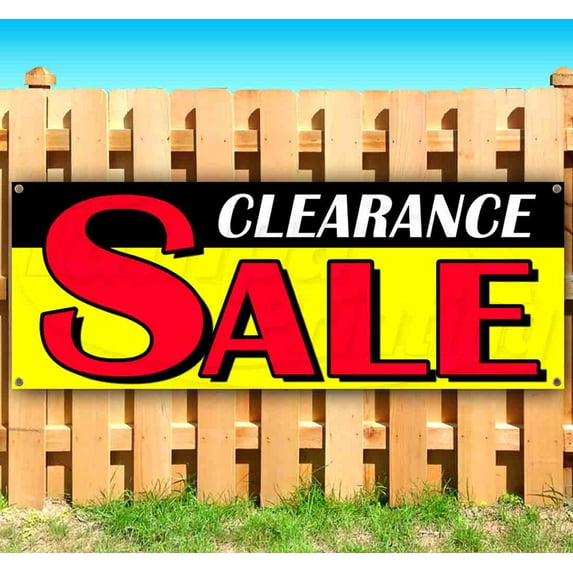 Clearance Sale 13 oz Vinyl Banner With Metal Grommets
