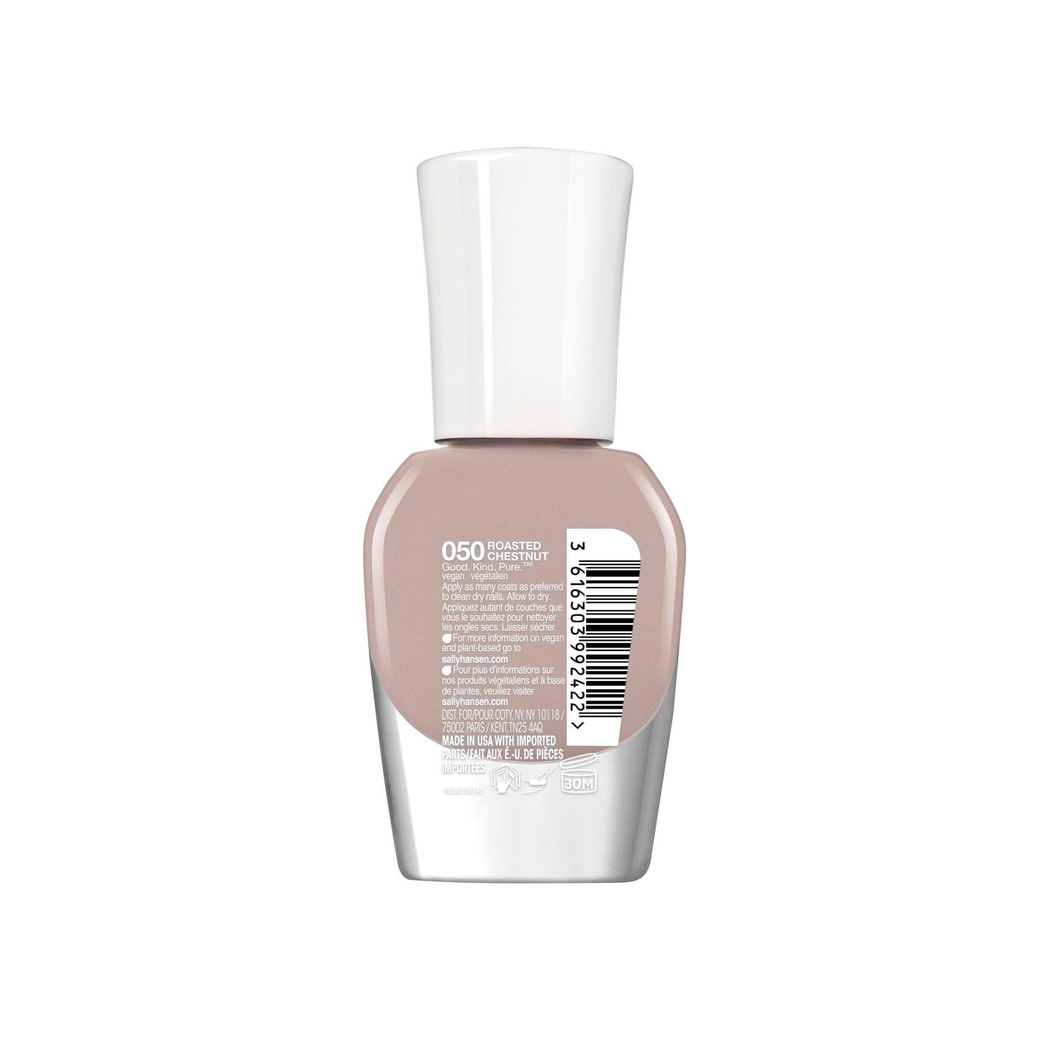 Sally Hansen - Good. Kind. Pure™ Nail Colour, 100% vegan, 15-free* nail polish with sustainable Bamboo and Marine Algae for extra care, 15-Free