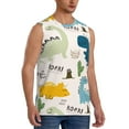thumbnail image 2 of Disketp Childish Dinosaur Sleeveless Tshirts For Men, Muscle Shirts For Men Dry Fit Tank Top-Medium, 2 of 8