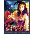 thumbnail image 2 of Women's Wonder Woman 1984 Movie Collage  Graphic Tee Navy Blue 2X Large, 2 of 5