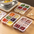 thumbnail image 6 of Divided Refrigerator Storage Boxes with Sealed Lids - Stackable Food Organizer for Fruits Vegetables Meat Freezer to Microwave Convenient Kitchen Essentials, 6 of 7