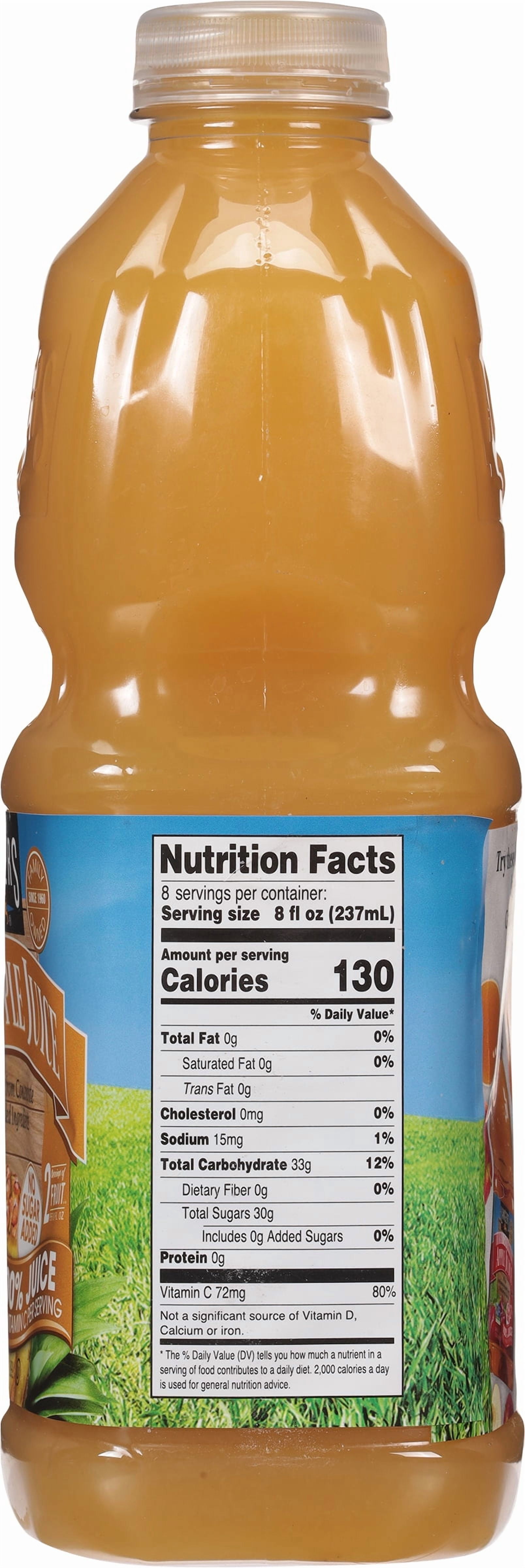 (2 pack) Langers Pineapple Juice 100% Pure, 64 Fl Oz – Natural Sweetness and Refreshing Taste