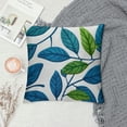 thumbnail image 2 of Blue Green Throw Pillow Covers Cases Set of  Neutral Accent Modern Farmhouse Nautical Pillow Covers with Soft Chenille Decorative for Couch Bed Living Room Outdoor, 2 of 5