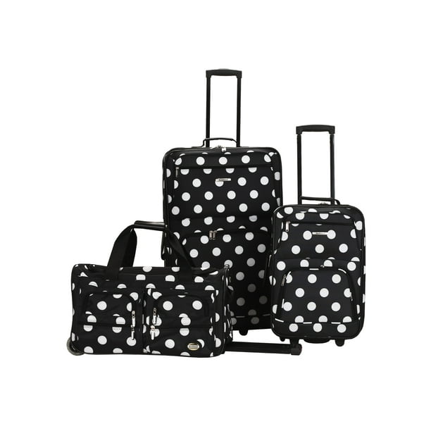 Rockland Rockland Luggage Spectra 3 Piece Softside Rolling Luggage Set Walmart Com Walmart Com