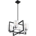 thumbnail image 4 of Savoy House - Redmond - 4 Light Chandelier  Matte Black/Polished Chrome Finish, 4 of 6