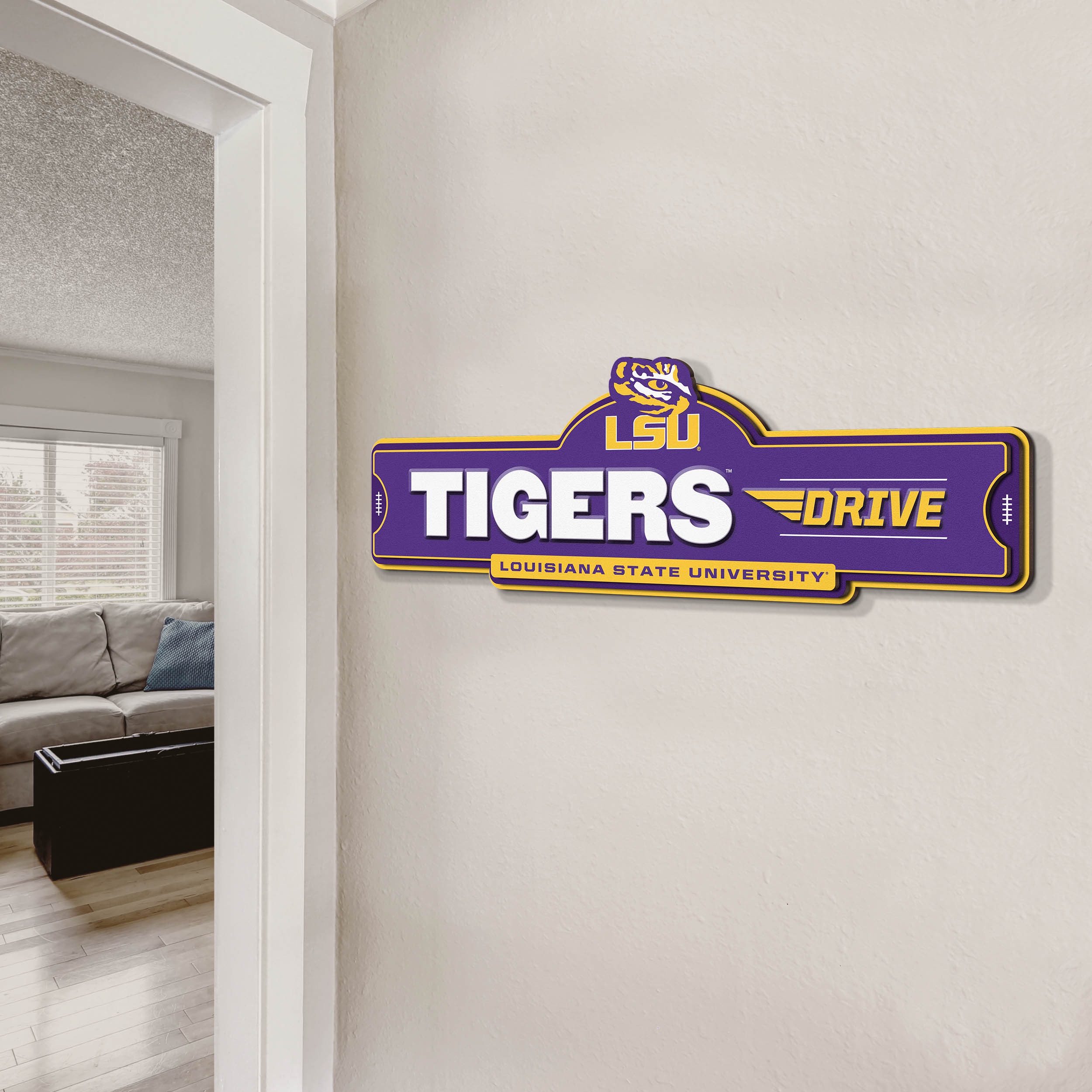 YouTheFan NCAA Lsu Tigers Street Sign