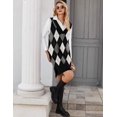 thumbnail image 2 of Zeagoo Womens Sweater Vest Dress Oversized Knitted Sleeveless Pullovers Sweaters V Neck Tank Sweater Dress Fall Winter, 2 of 6