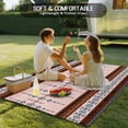 thumbnail image 4 of Farmhouse Boho Outdoor Rug for Patio/Deck/Porch, Non-Slip Large Area Rug 6 x 9 Ft, Retro Ethnic Traditional Patterned Indoor Outdoor Rugs Washable Area Rugs, Reversible Camping Rug Carpet Runner, 4 of 8