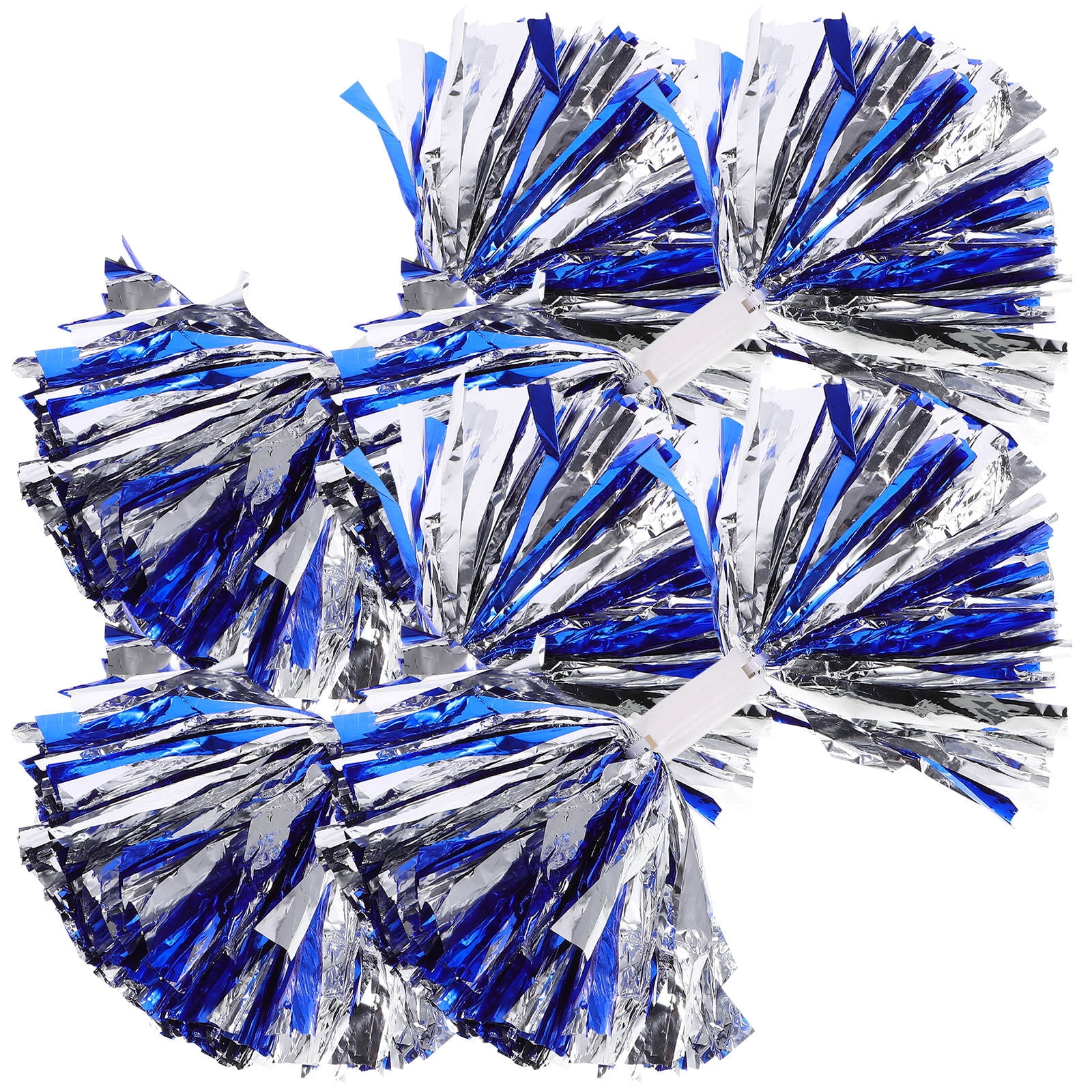 YUNLIGHTS 4-Pack Cheerleading Pom Poms, Reusable PE Material Performance Props for Dance &