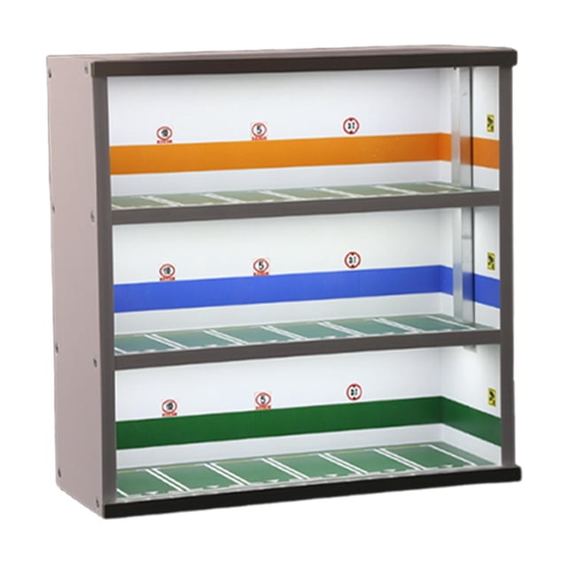 Xuanheng 1/64 Model Car Display Case Parking Lot Scene Ornament Dustproof Storage Box Multicolor