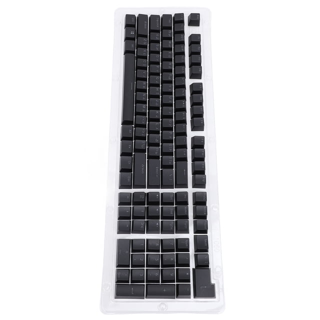 Arabic Keyboard Keycaps, Backlit Translucent Keycap Set, 112 Keys ABS Material, Easy to Install and Clean, for 61 64 68 84 87 96 98 100 104 108 Keyboards
