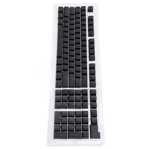 Arabic Keyboard Keycaps, Backlit Translucent Keycap Set, 112 Keys ABS Material, Easy to Install and Clean, for 61 64 68 84 87 96 98 100 104 108 Keyboards
