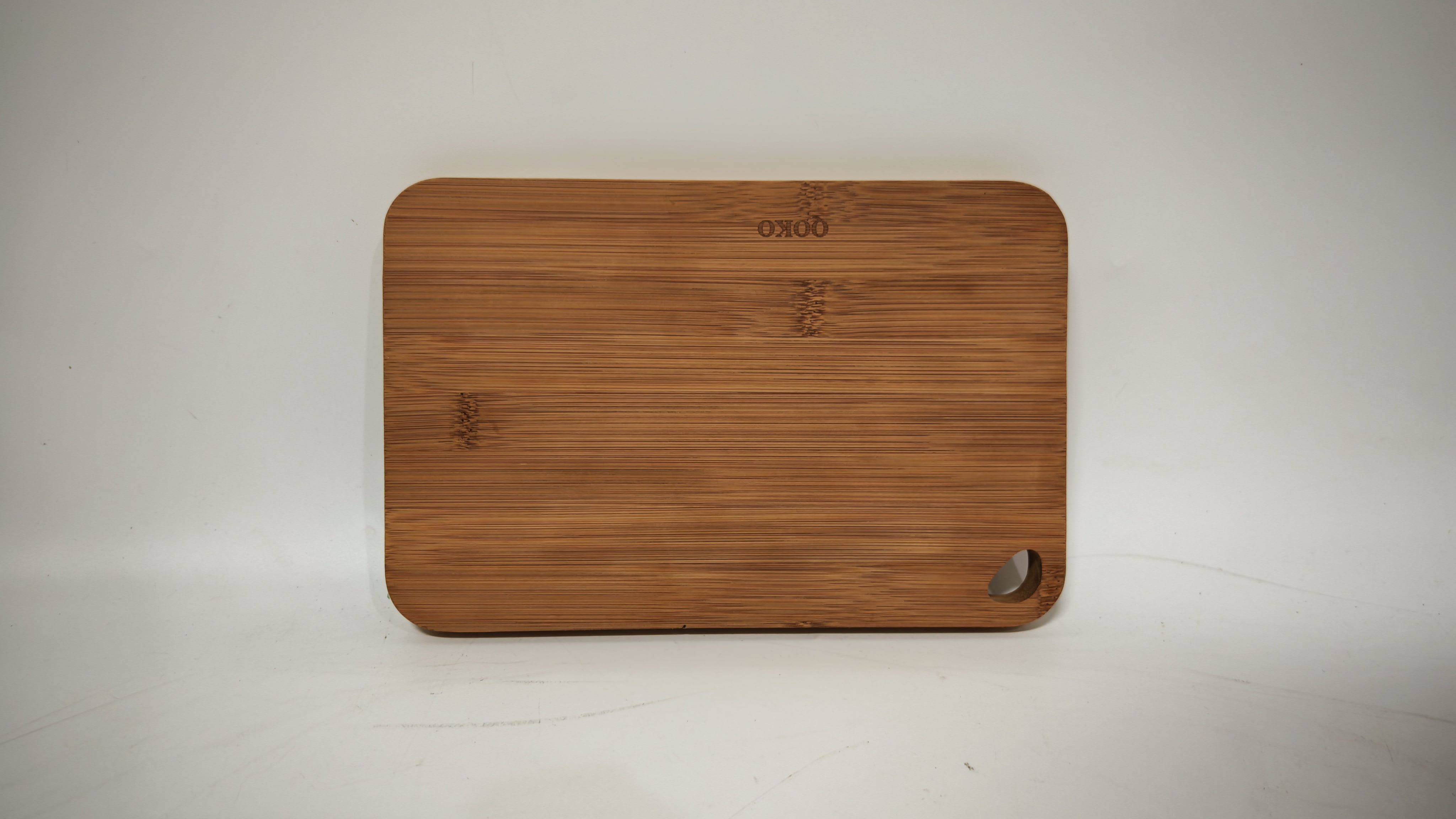 QOKO Premium Bamboo Cutting Board – Natural, Durable & Eco-Friendly Chopping Board for Kitchen – Lightweight, Knife-Friendly, Easy to Clean