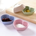 thumbnail image 5 of LOLIPPYY Heart Shaped Sauce Dishes Pink Wheat Straw 4Pcs 3.1x2.6x1.1in, 5 of 10