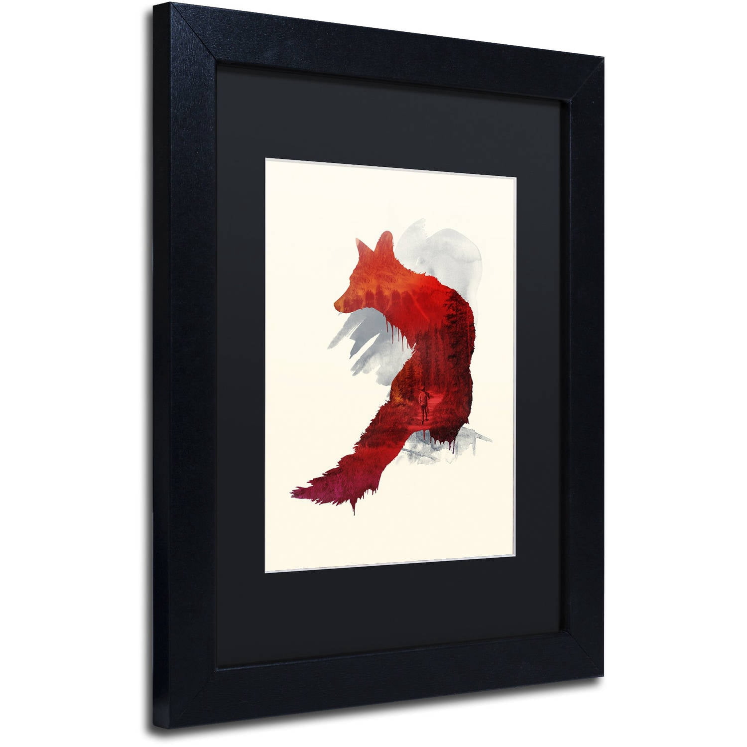 Trademark Fine Art 'Bad Memories' Canvas Art by Robert Farkas, Black Matte, Black Frame