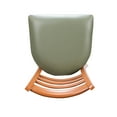 thumbnail image 3 of Linon Belmar Metal Dining Side Chairs, Set of 2, Dark Honey and Pale Olive Faux Leather, 3 of 9