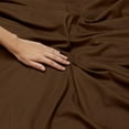 thumbnail image 5 of Ultra Soft 1000 Series Chocolate 3 Piece King Duvet Cover Set ( Duvet Cover + 2 Pillowcases ) Zipper Closure Egyptian Cotton Farmhouse Bedding Comforter Cover Set, 5 of 5