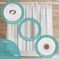 thumbnail image 3 of Clear Shower Curtain Liner - 72x72 Odorless Plastic with Magnets, Washable Long Bathroom Curtain - Premium PEVA Waterproof Bath Shower Liner, Rust-Proof Bathroom Essentials, 3 of 4