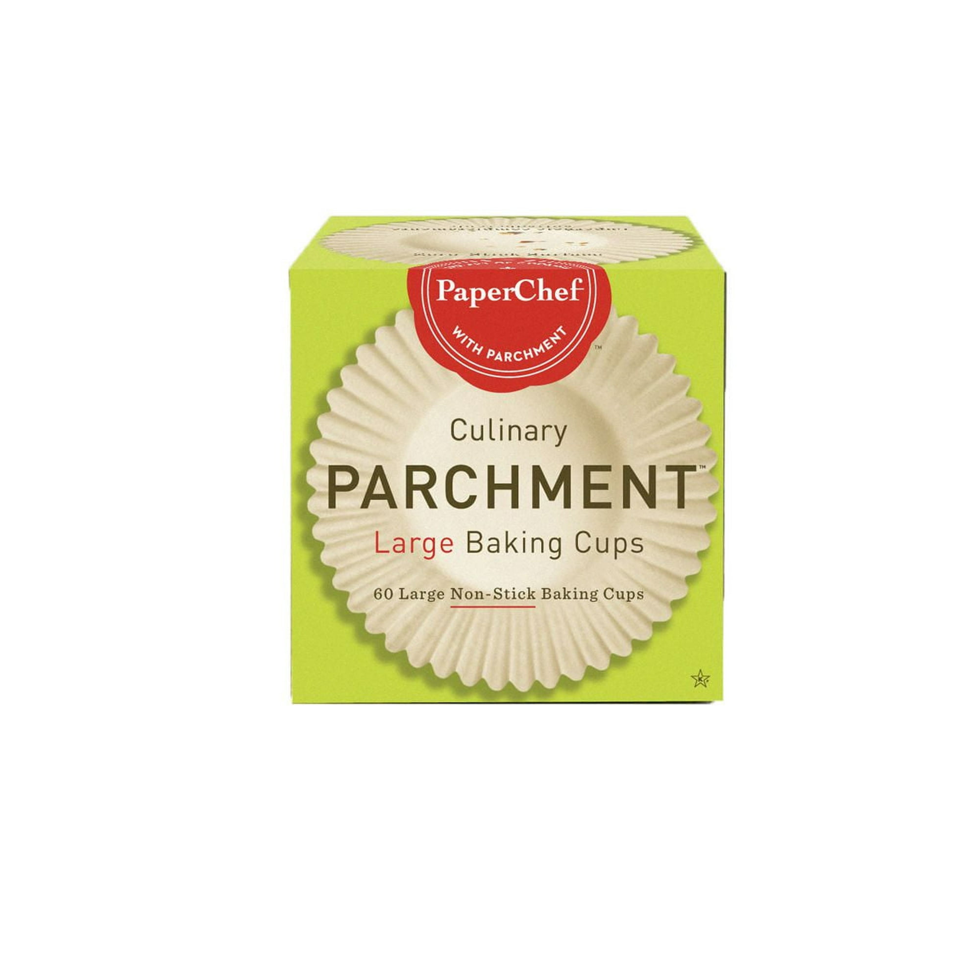 PaperChef Culinary Parchment Large Baking Cups - 60 Cups Per Box (Pack Of 12 Boxes), 720 Total