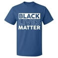 thumbnail image 2 of OXI T-Shirt - Black Lives Matter, Basic Casual T-Shirt for Men's and Women Fleece T-Shirt Short Sleeve - Indigo Blue 2X-Large, 2 of 3