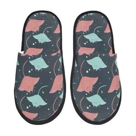

Slippers for Women/Men - Cute stingray Soft Plush Warm Slip-on Slippers House Slippers Indoor House Shoes