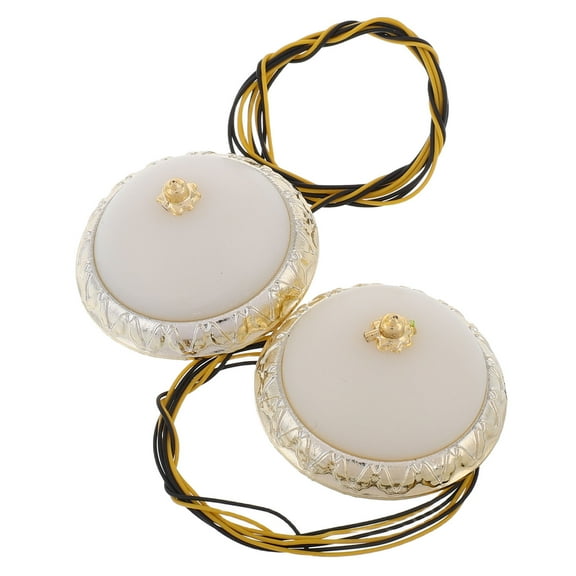 unbranded 2pcs Dollhouse Lights Dollhouse Light for Doll Round Miniature Lights for Dollhouse Bedroom and Living Room DIY Dollhouse Lighting Fixtures