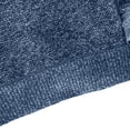 thumbnail image 5 of TOUMENY Men Sweater Long Sleeve Casual Half Zip Mock Neck Fleece Knit Pullover Solid Winter Warm Slim Fit Fashion Tops Dark Blue XXXL, 5 of 7