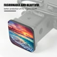 thumbnail image 3 of Hitch Cover Fits For 2-Inch Hitch,Spectacular Sunset Over The Ocean With Orange - Hued Cloudsrubber Trailer Hitch Cover Tube Plug Insert,Car Exterior Accessories, Receiver Tube Hitch Plug, 3 of 6