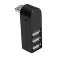 thumbnail image 2 of Concentrador USB 2.0 Shamjiam 3 Puertos 270 Grados Giratorio Compacto Negro, 2 of 8