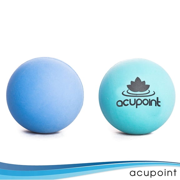 Acupoint Physical Massage Therapy Ball Set, Blue, 2 Count