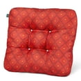 thumbnail image 2 of Classic Accessories Duck Covers Water- Indoor/Outdoor Seat Cushions, 19 x 19 x 5 Inch, 2 Pack, Ruby Mosaic, 2 of 6