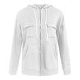 thumbnail image 4 of PFWOWB Zip Up Hoodies for Women Oversized Sweatshirt Jacket Long Sleeve Front Pocket, 4 of 4