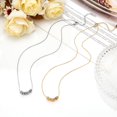 thumbnail image 3 of Collares para mujer, delicado collar de oro con forma de corazón, chapado en oro de 14 quilates, collar con colgante simple de plata para mujer, collar de plata moderno, joyería regalos para niñas brillar Electrónica, 3 of 4